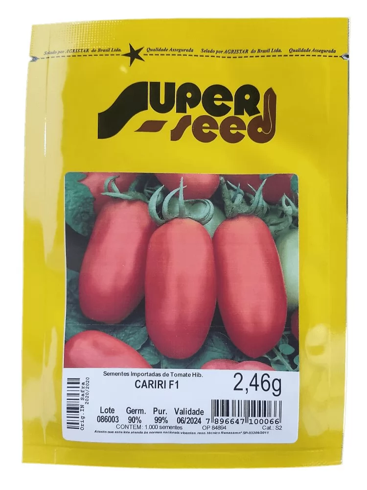 Tomate Híbrido Cariri F1 Superseed - 1.000 Sementes